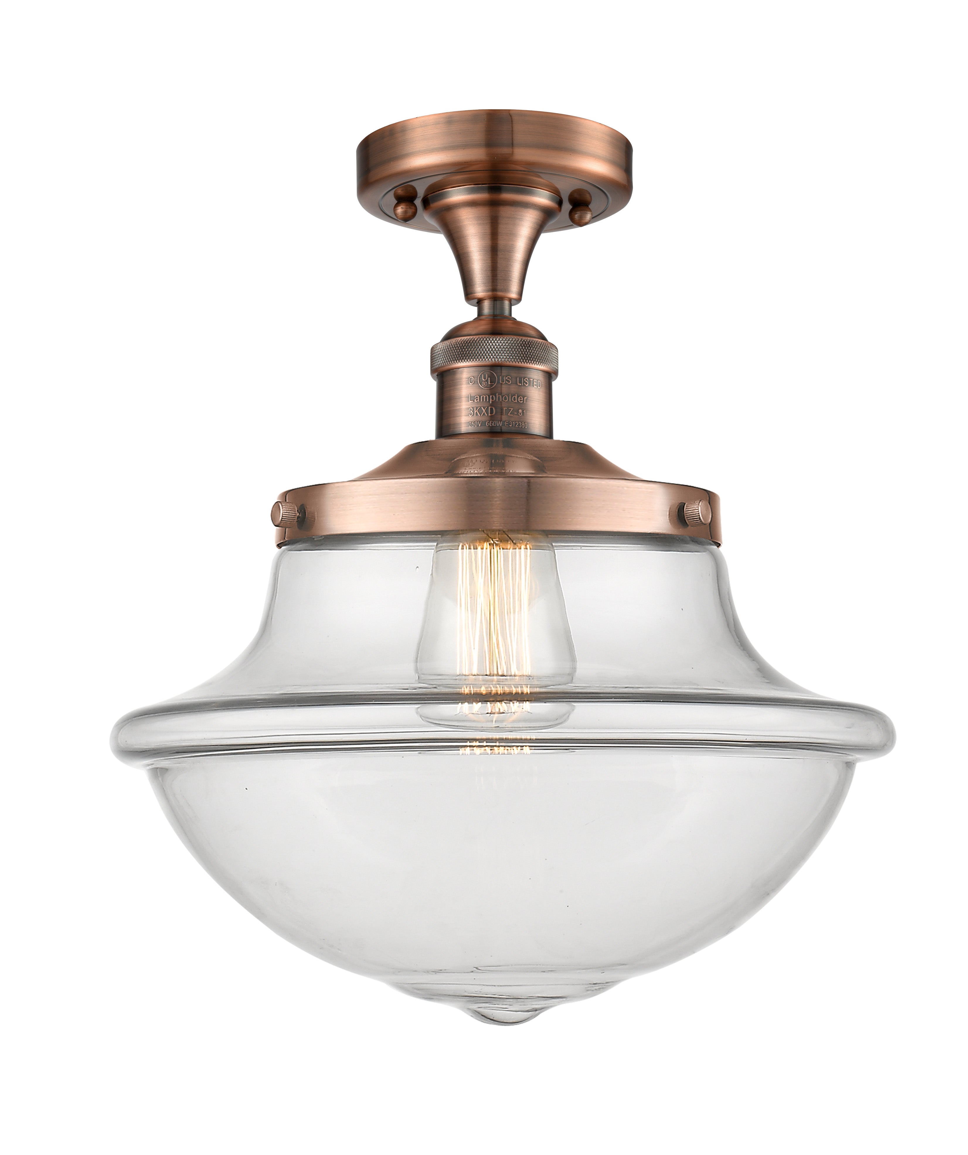 Franklin Semi-Flush Mount Brushed Satin Nickel