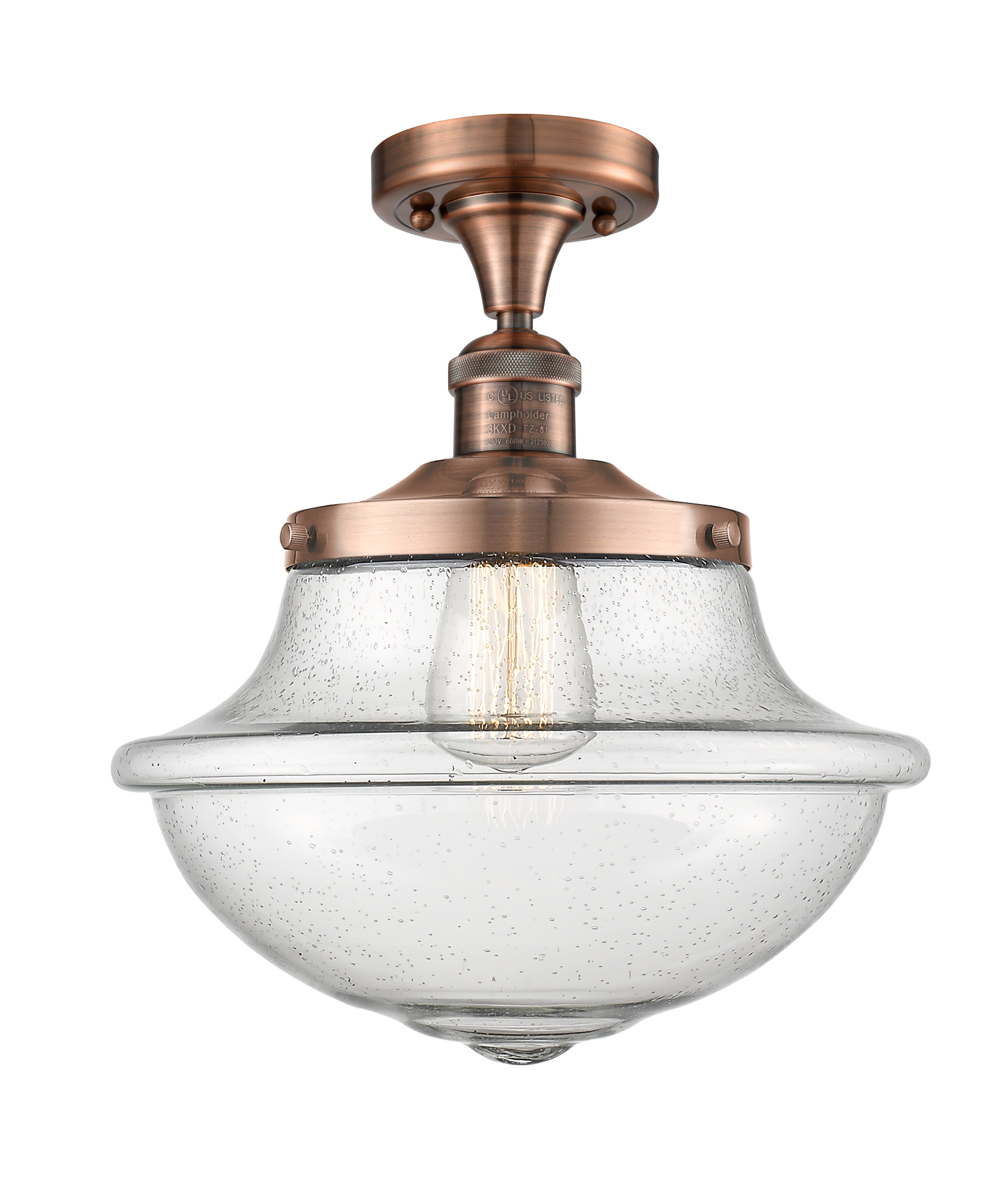 Franklin Semi-Flush Mount Brushed Satin Nickel