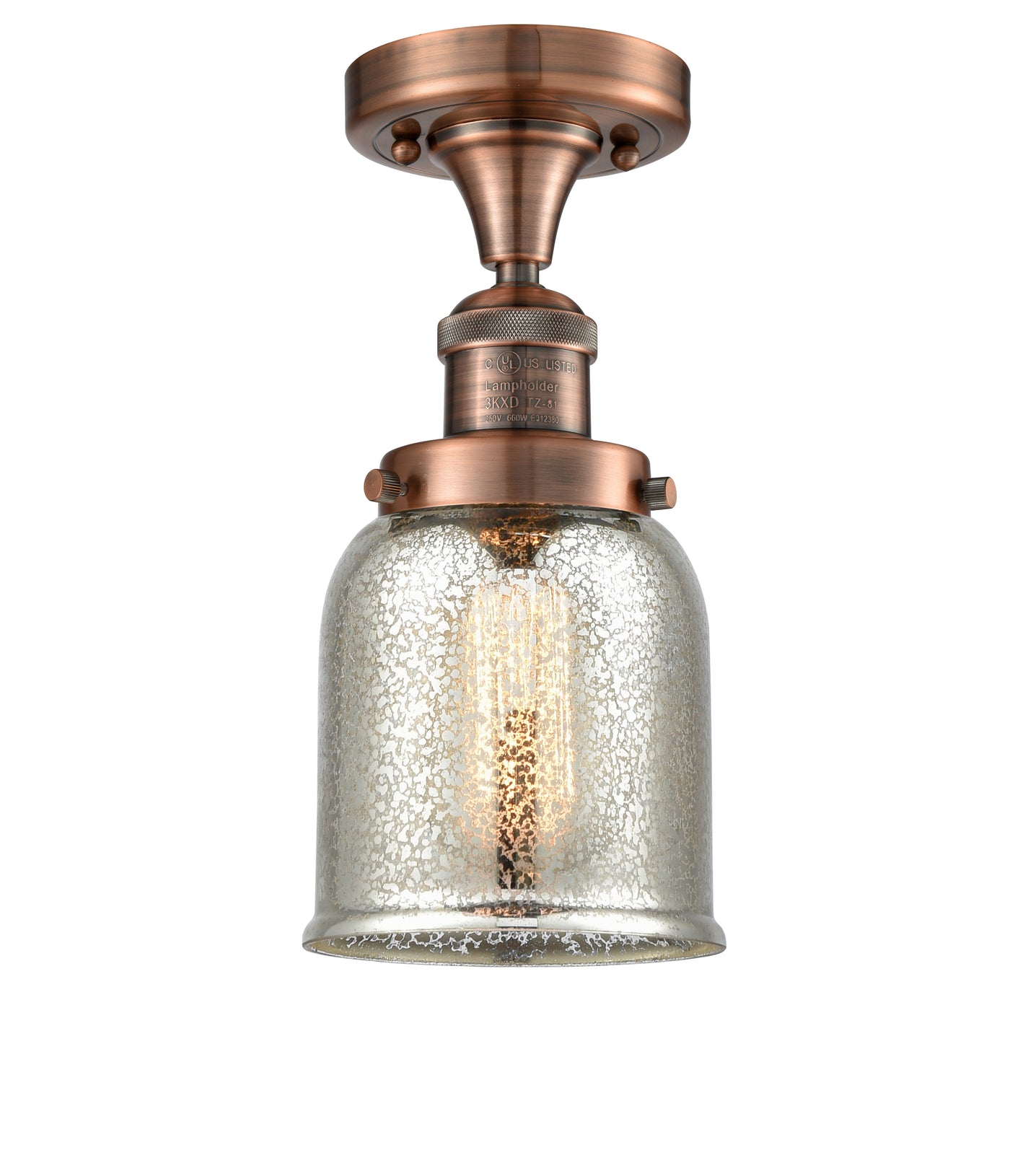Franklin Semi-Flush Mount Brushed Satin Nickel