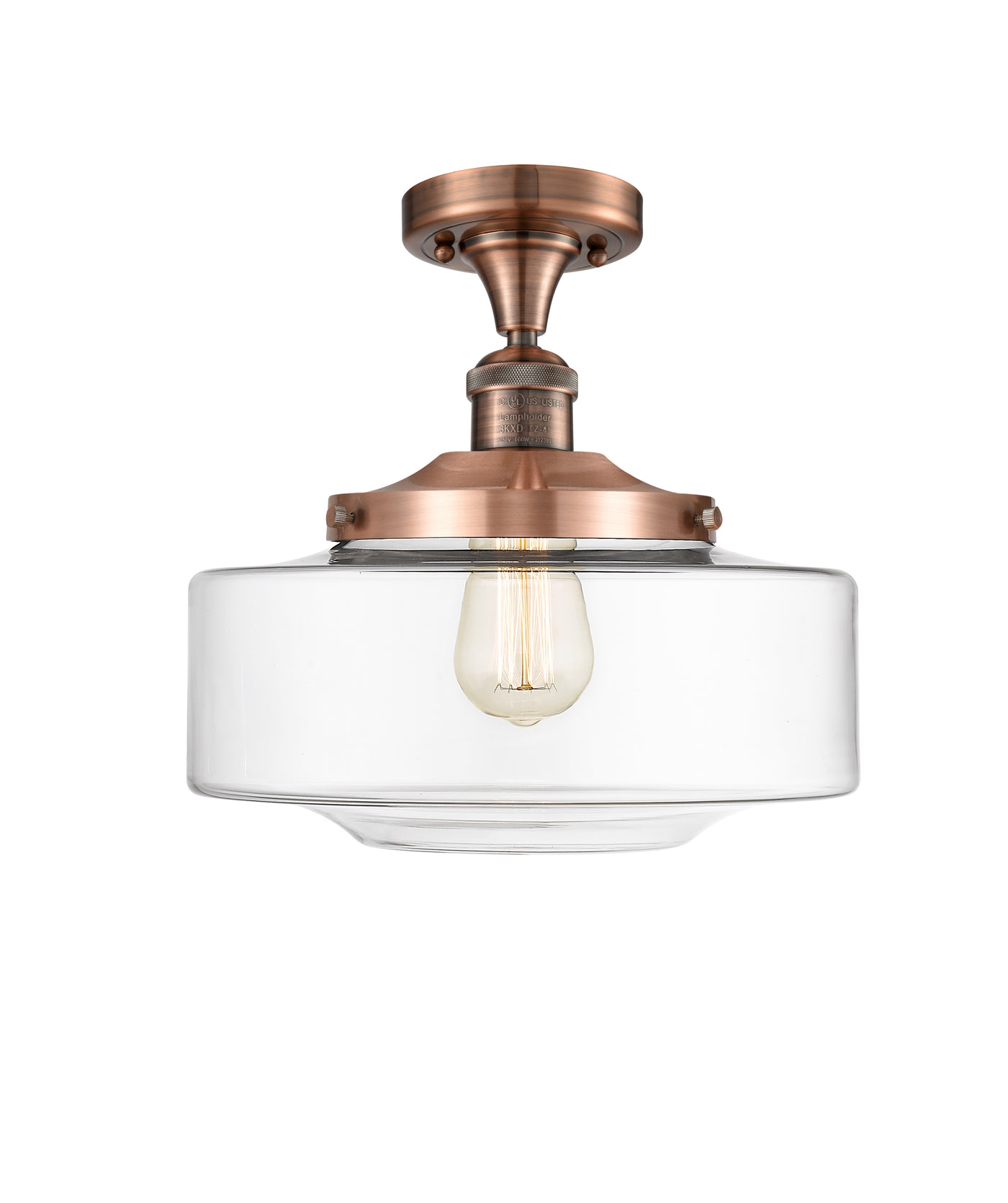 Franklin Semi-Flush Mount Brushed Satin Nickel