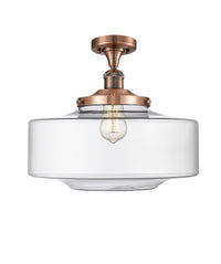 Franklin Semi-Flush Mount Brushed Satin Nickel