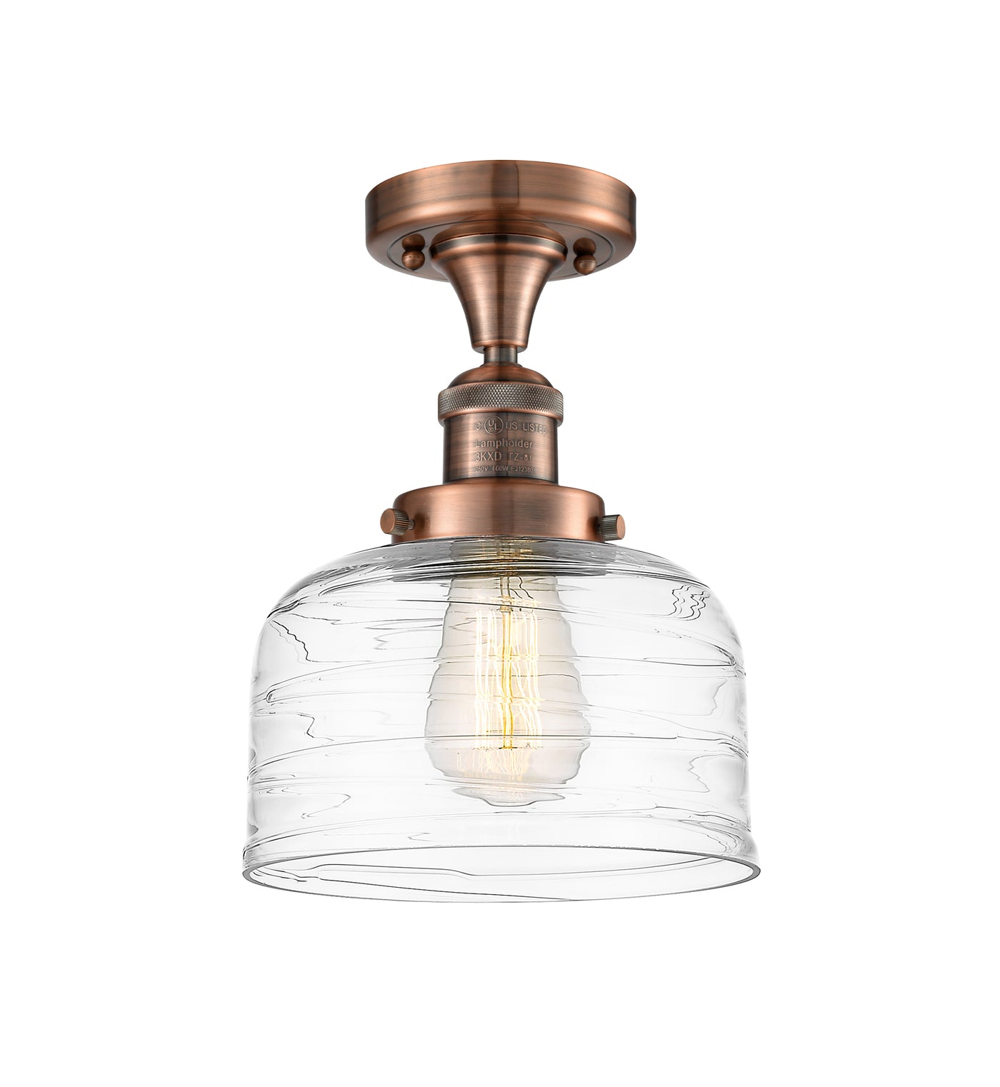 Franklin Semi-Flush Mount Brushed Nickel