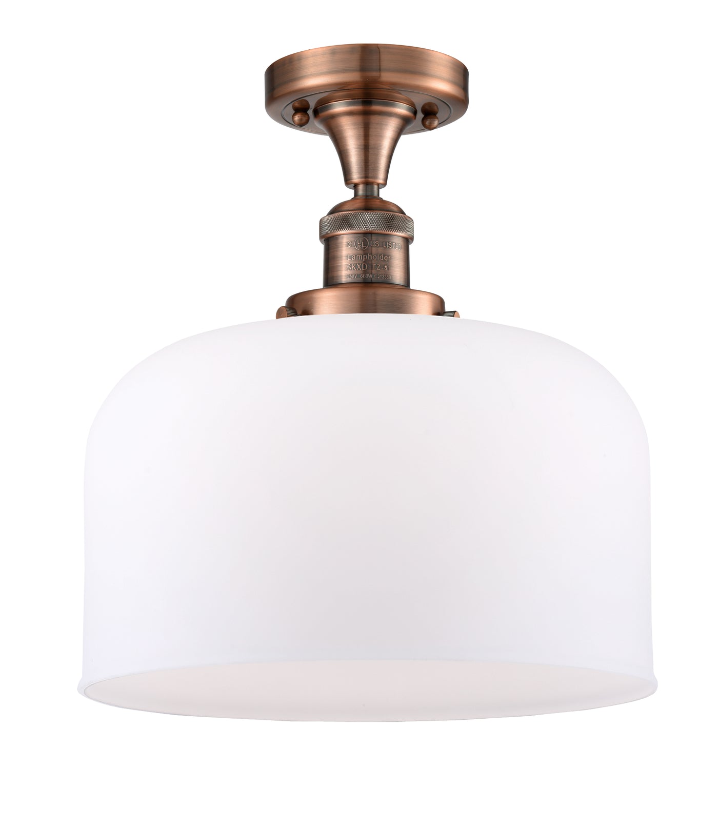 Franklin Semi-Flush Mount Brushed Satin Nickel
