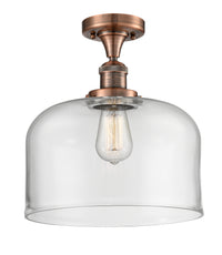 Franklin Semi-Flush Mount 12 Inch Nickel