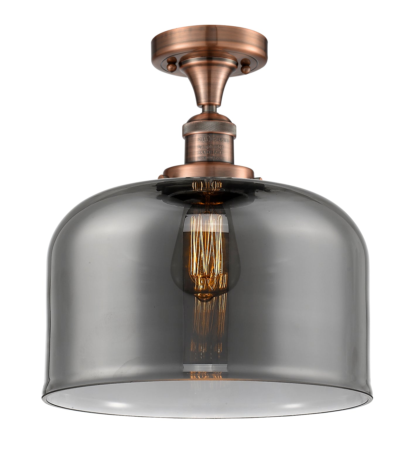 Franklin Semi-Flush Mount 12 Inch Nickel