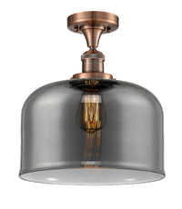 Franklin Semi-Flush Mount 12 Inch Nickel
