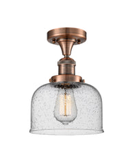 Franklin Semi-Flush Mount Brushed Nickel Brass