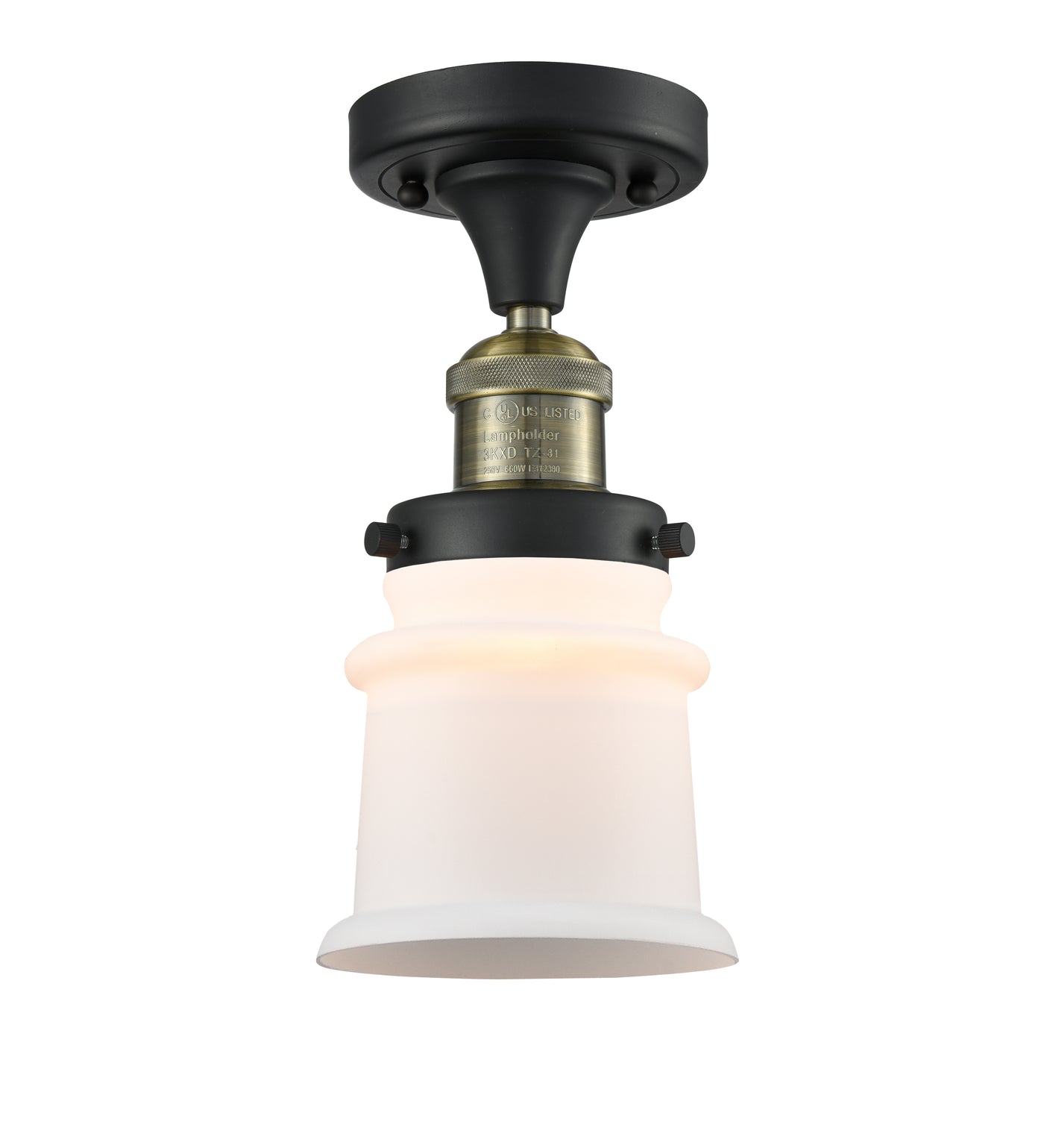 Franklin Semi-Flush Mount Brushed Nickel