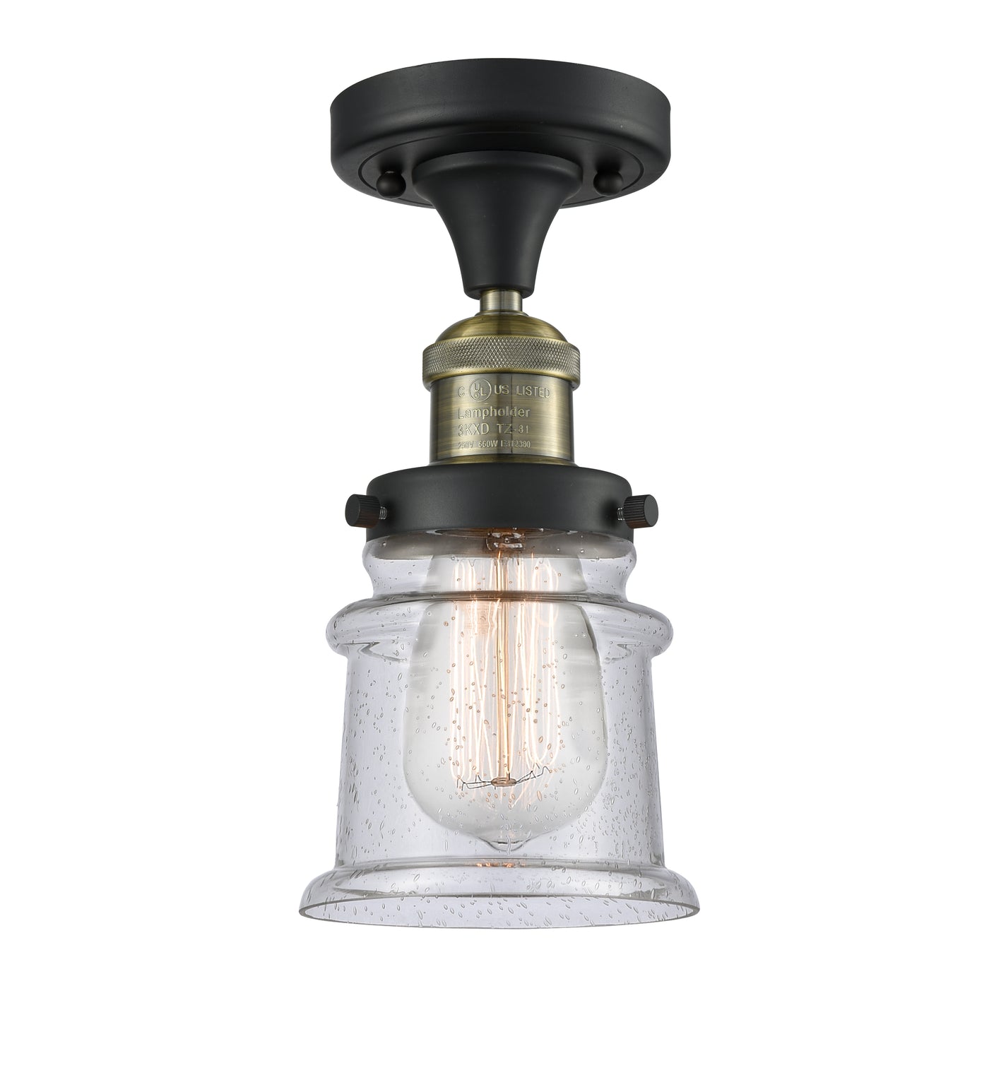 Franklin Semi-Flush Mount Brushed Nickel