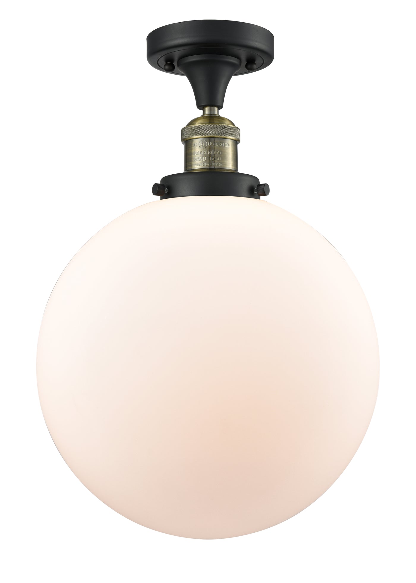 Franklin Semi-Flush Mount Brushed Satin Nickel