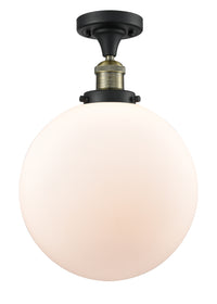 Franklin Semi-Flush Mount Brushed Satin Nickel