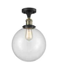 Franklin Semi-Flush Mount Brushed Nickel Steel