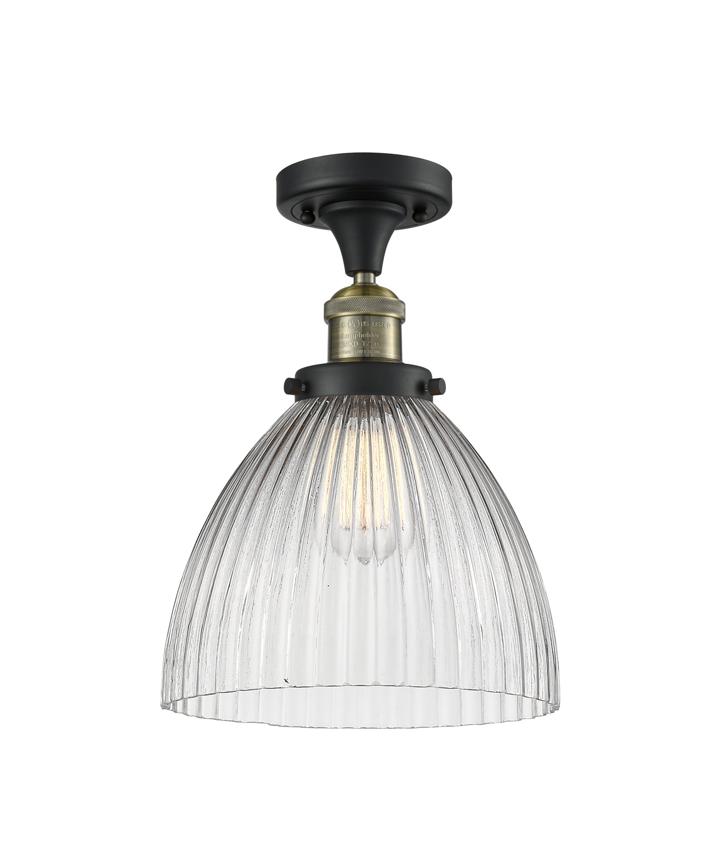 Franklin Semi-Flush Mount Satin Nickel