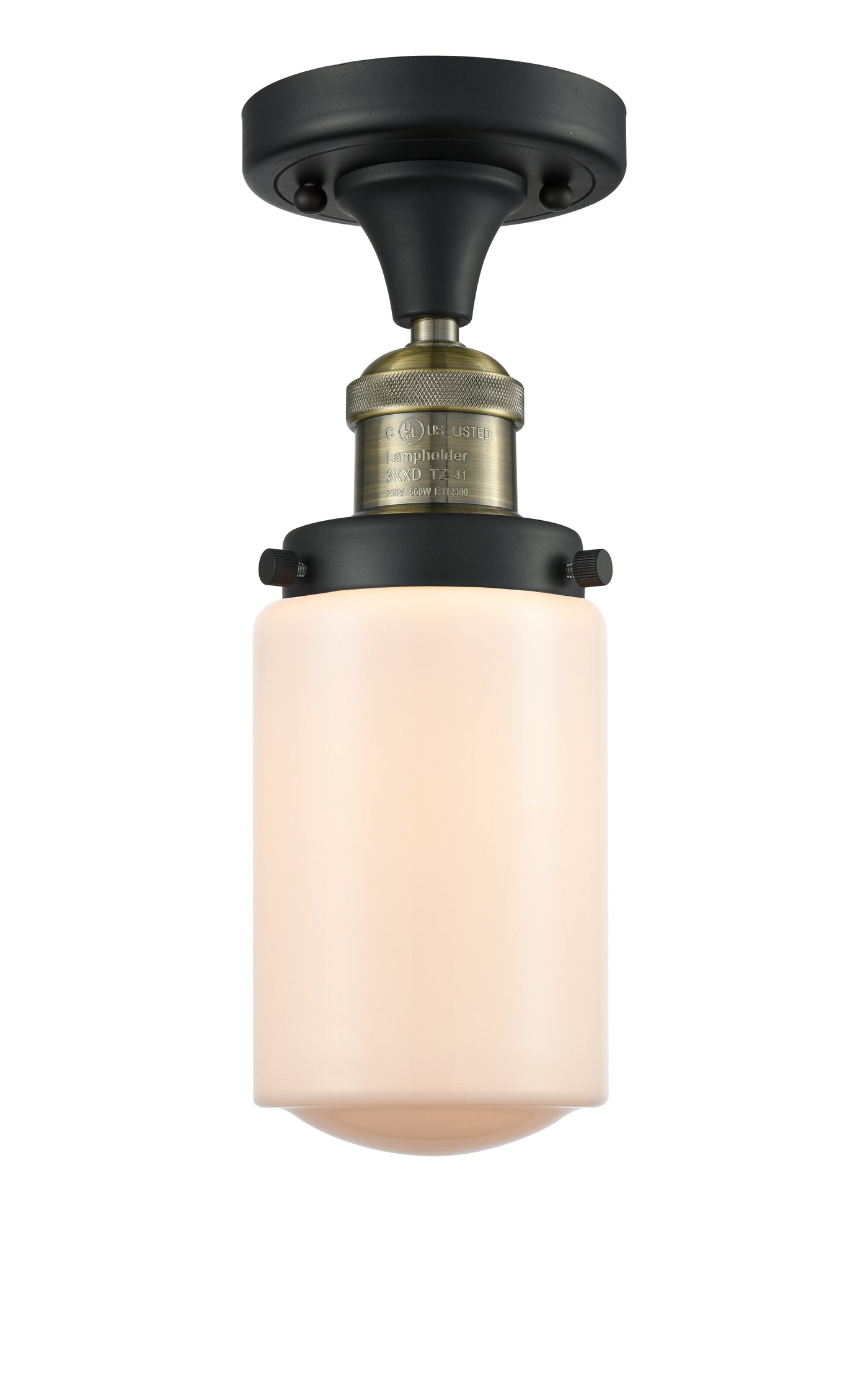 Franklin Semi-Flush Mount Brushed Nickel