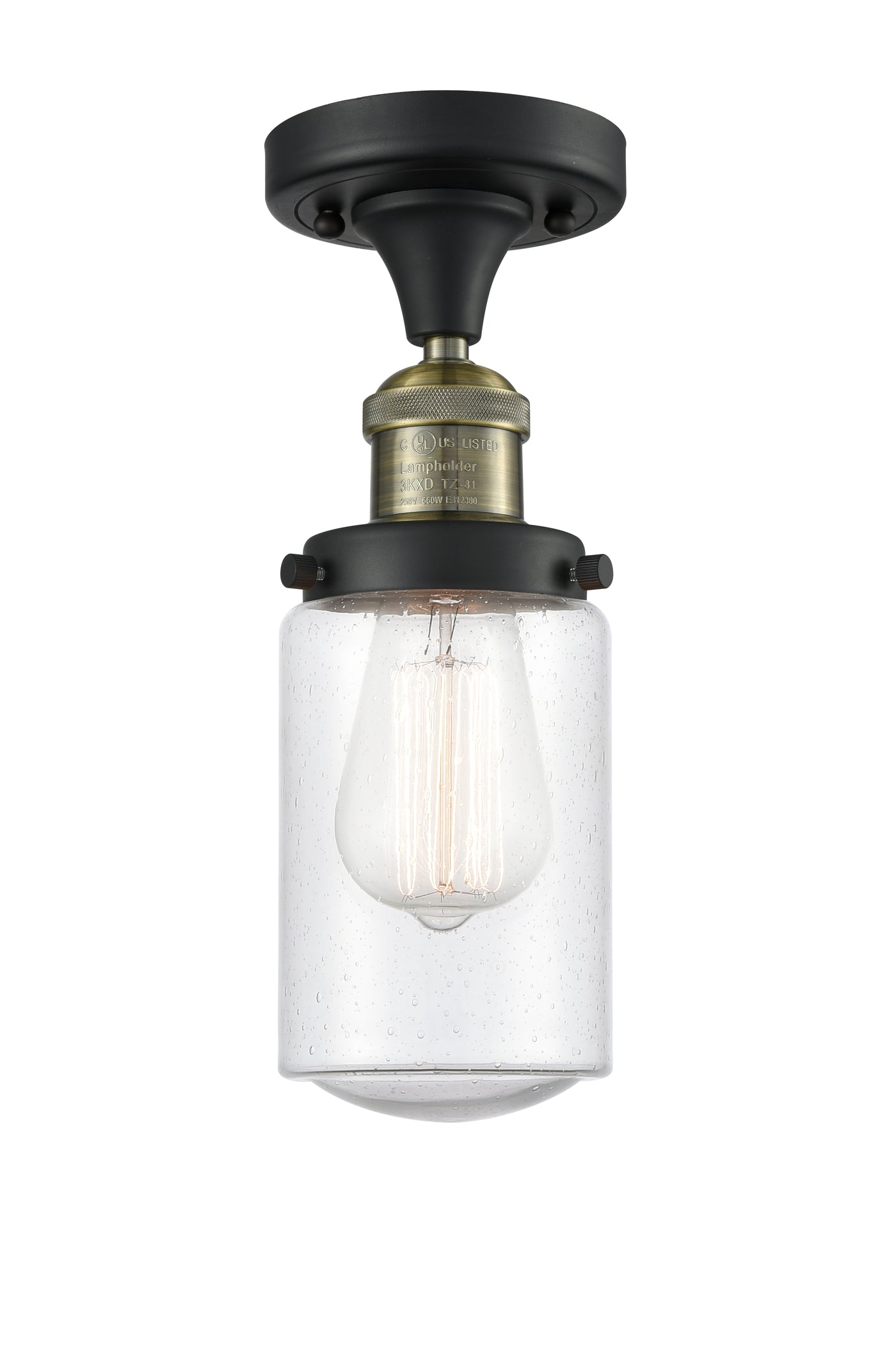 Franklin Semi-Flush Mount Brushed Nickel
