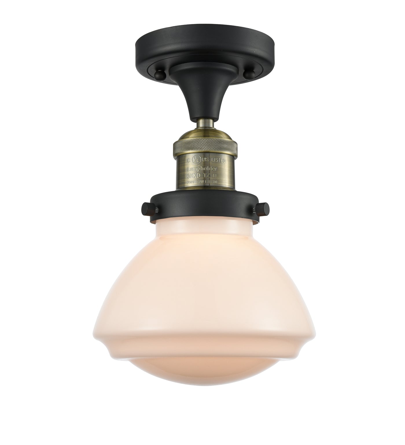 Franklin Semi-Flush Mount Brushed Nickel