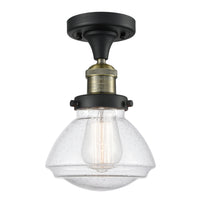 Franklin Semi-Flush Mount Brushed Nickel