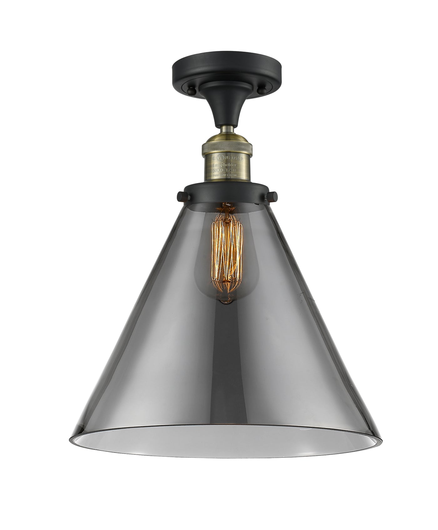 Franklin Semi-Flush Mount 7.75 Brushed Satin