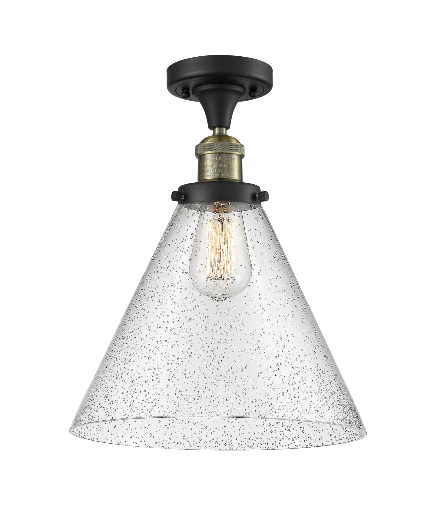 Franklin Semi-Flush Mount 7.75 Brushed Satin