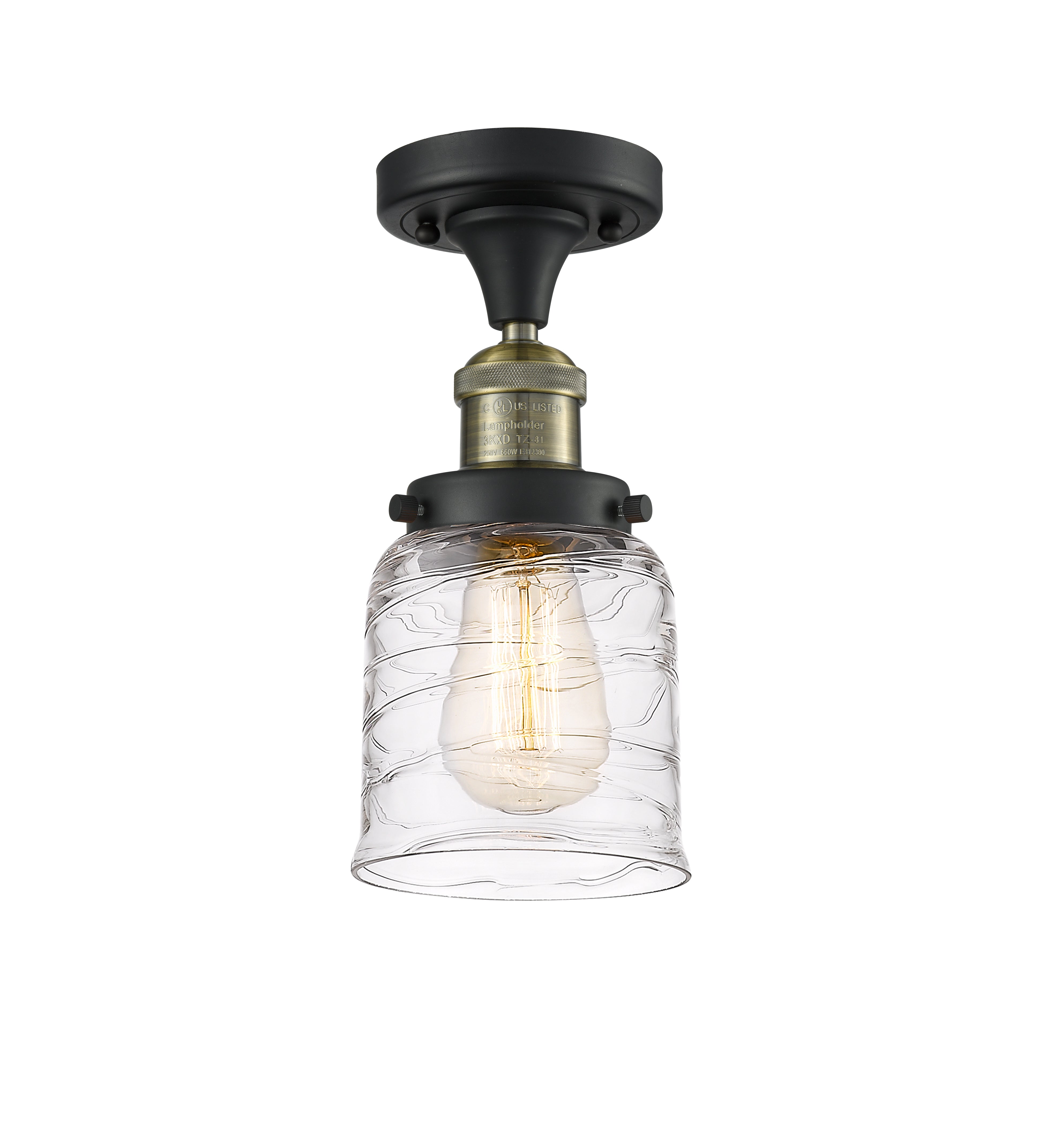 Franklin Semi-Flush Mount Brushed Satin Nickel
