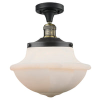 Franklin Semi-Flush Mount Brushed Satin Nickel