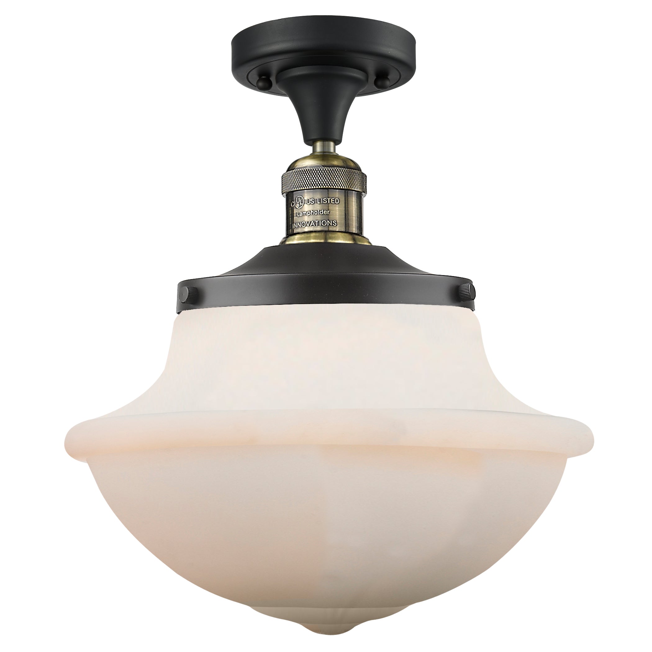 Franklin Semi-Flush Mount Brushed Satin Nickel
