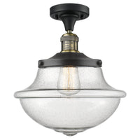 Franklin Semi-Flush Mount Brushed Satin Nickel