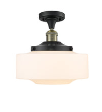 Franklin Semi-Flush Mount Brushed Satin Nickel