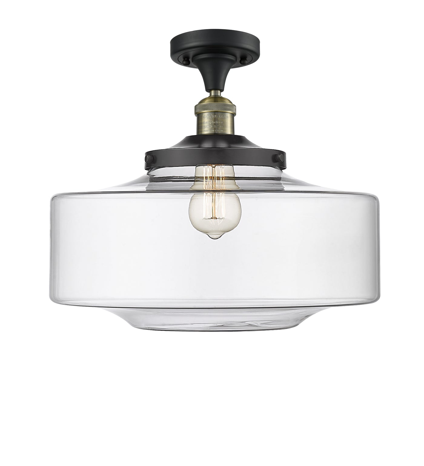 Franklin Semi-Flush Mount Brushed Nickel