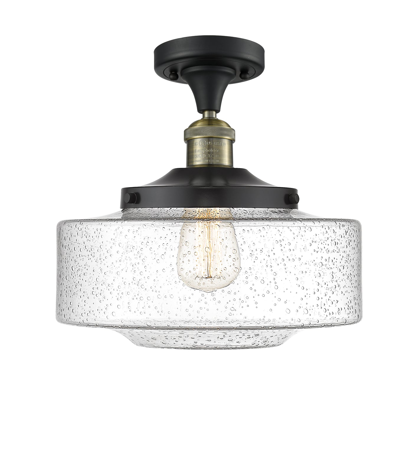 Franklin Semi-Flush Mount Brushed Satin Nickel