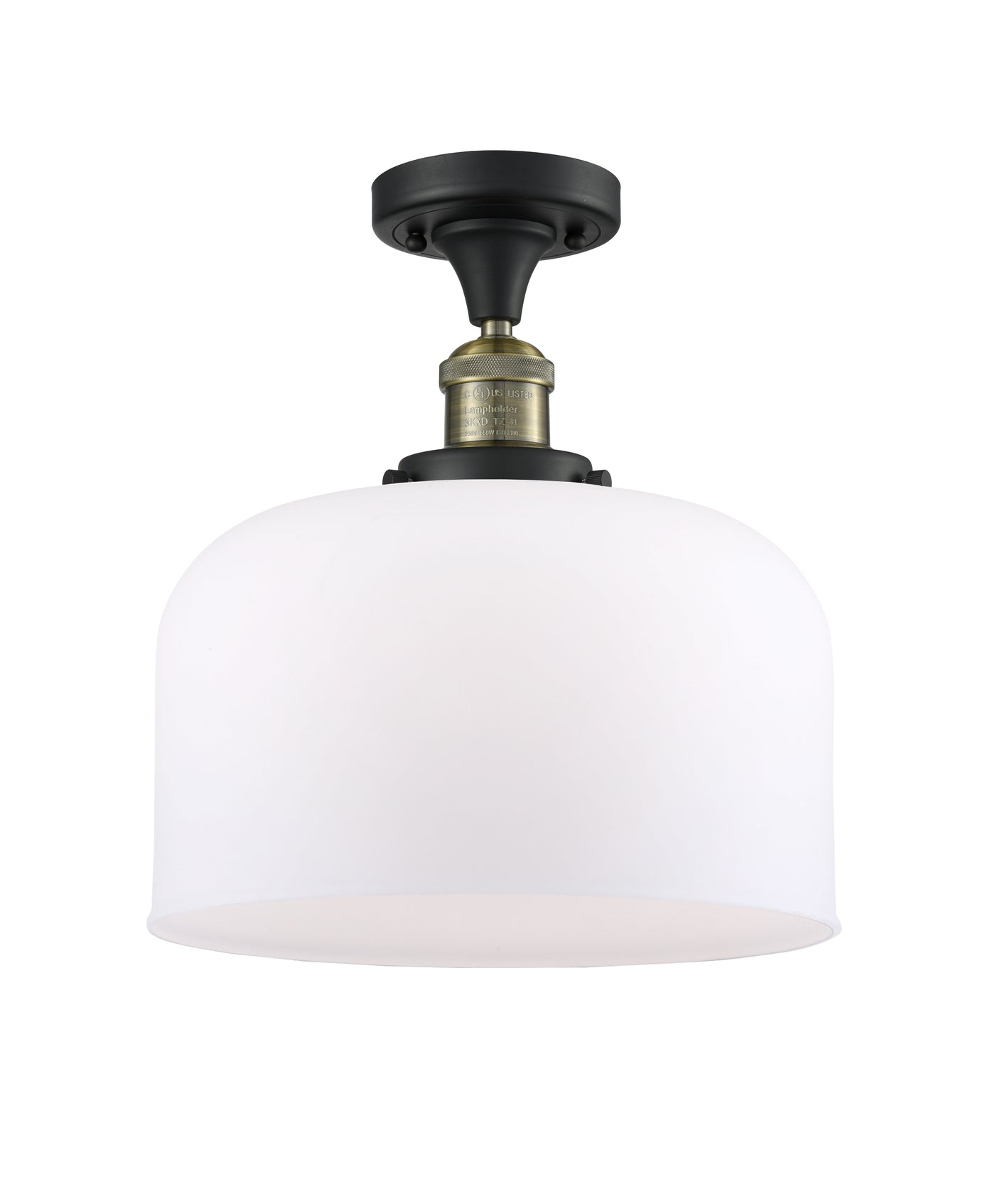Franklin Semi-Flush Mount Brushed Satin Nickel