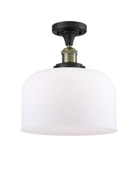 Franklin Semi-Flush Mount Brushed Satin Nickel