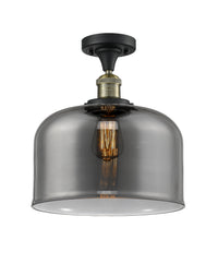 Franklin Semi-Flush Mount 12 Inch Nickel