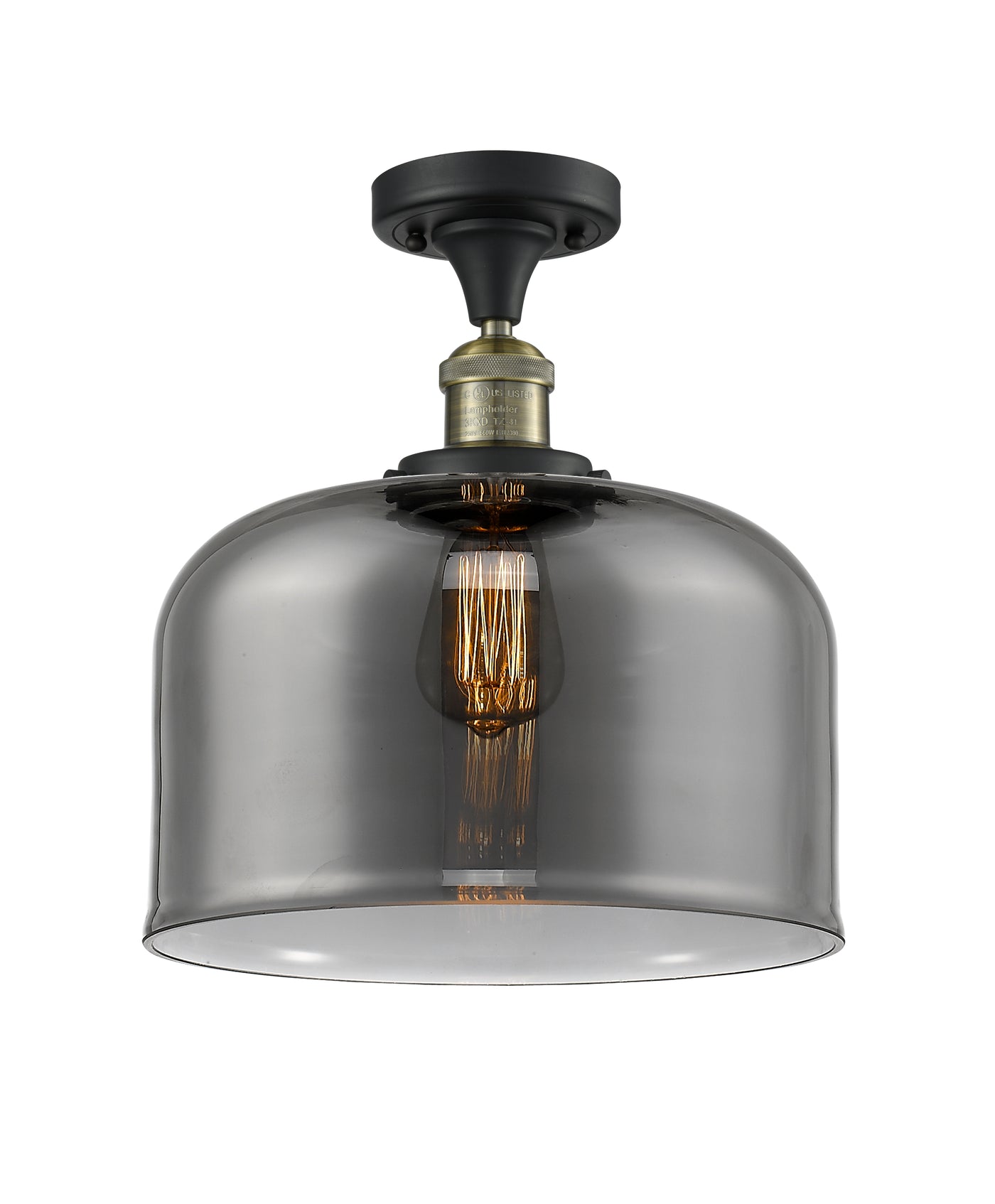 Franklin Semi-Flush Mount Brushed Satin Nickel