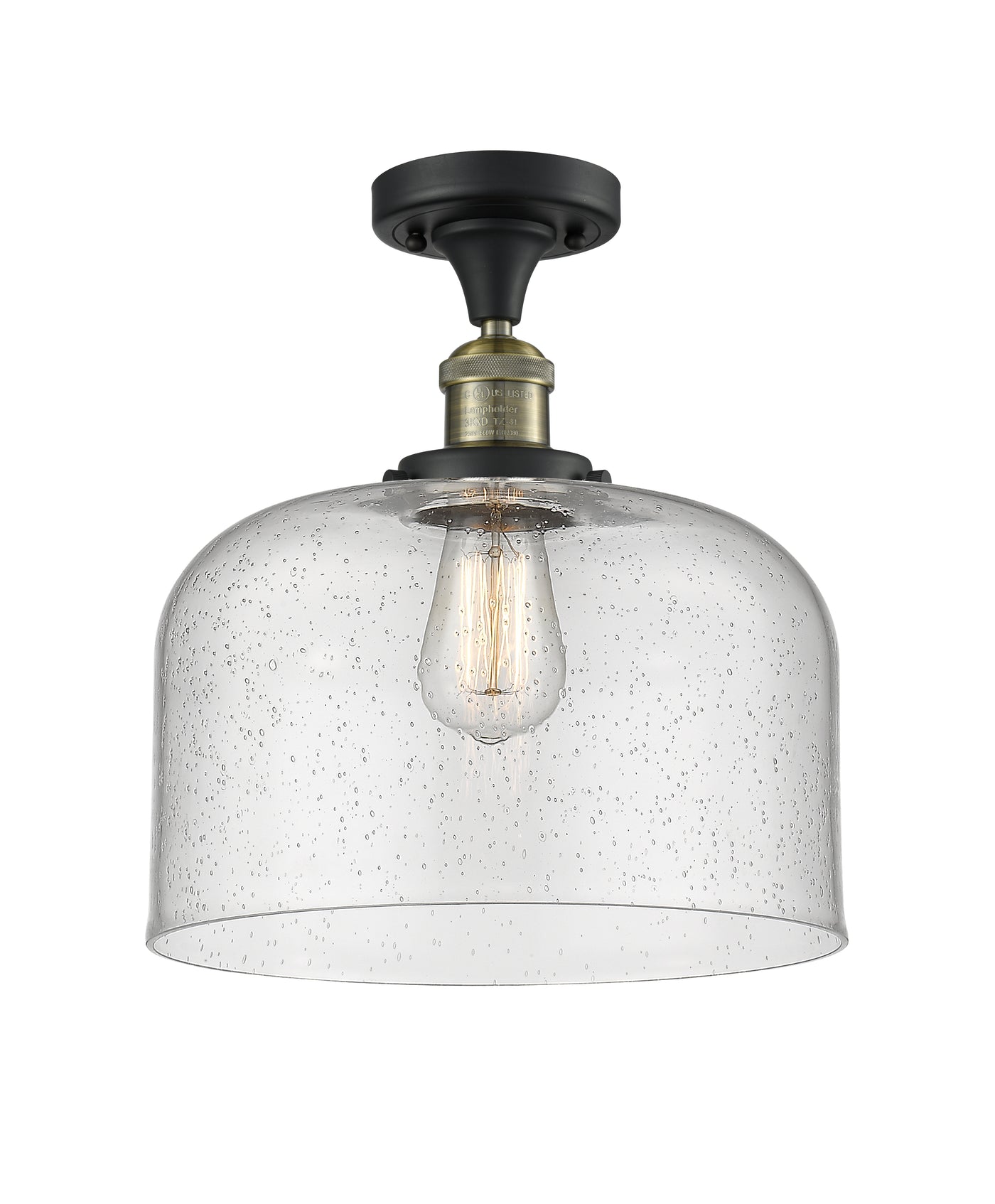 Franklin Semi-Flush Mount Brushed Satin Nickel