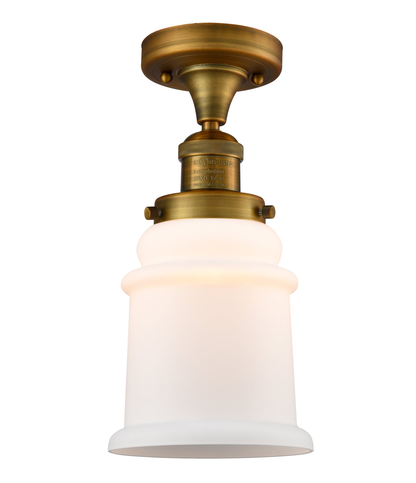Franklin Semi-Flush Mount Brushed Satin Nickel