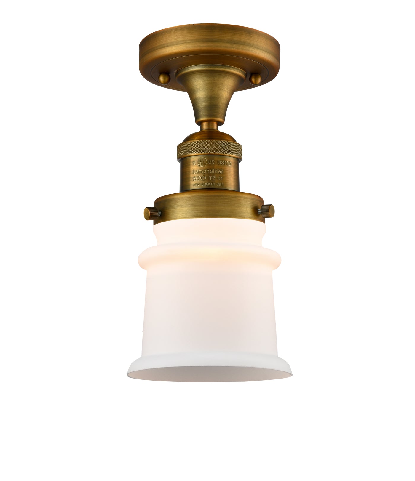 Franklin Semi-Flush Mount Brushed Nickel