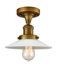 Franklin Semi-Flush Mount Brushed Nickel Glass