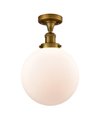 Franklin Semi-Flush Mount Brushed Nickel Steel