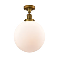 Franklin Semi-Flush Mount Brushed Satin Nickel