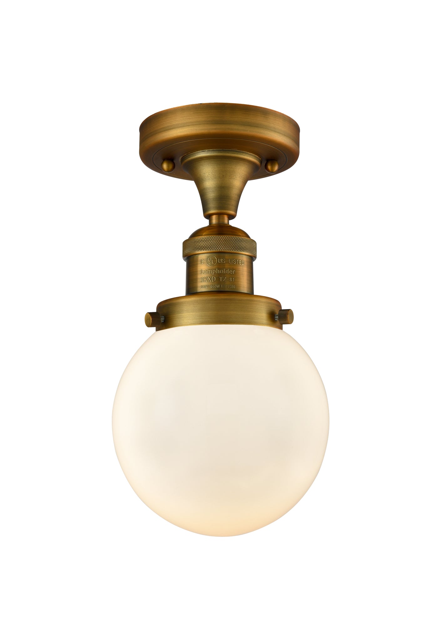 Franklin Semi-Flush Mount Brushed Nickel