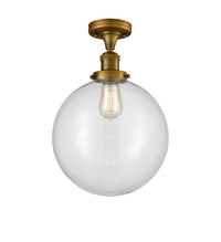 Franklin Semi-Flush Mount Brushed Satin Nickel