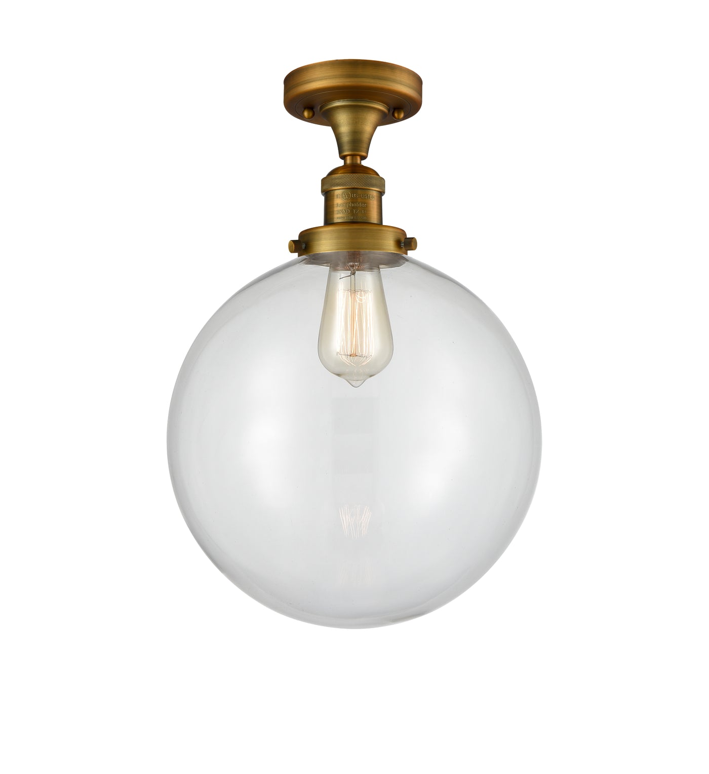 Franklin Semi-Flush Mount Brushed Satin Nickel