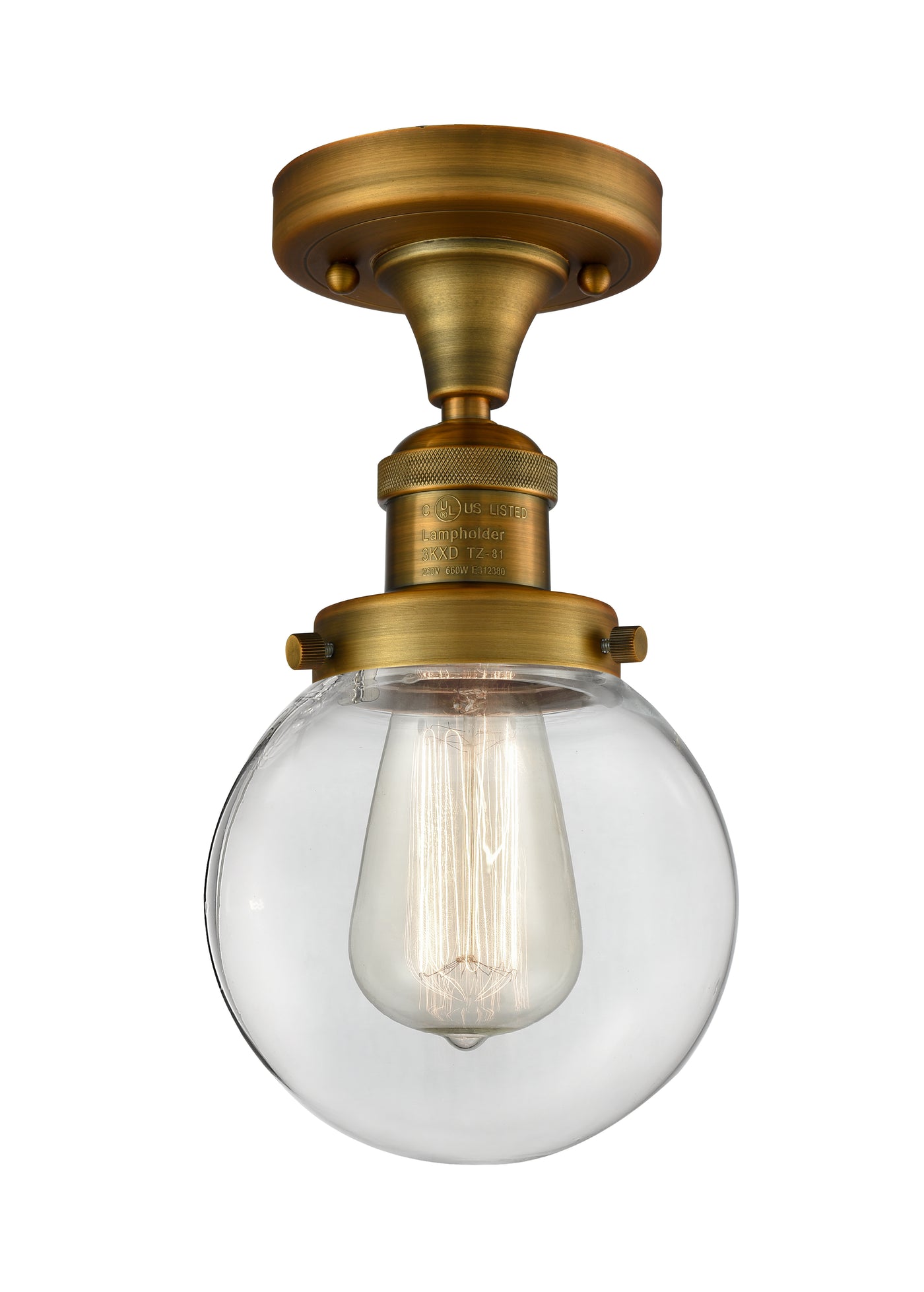Franklin Semi-Flush Mount Brushed Nickel