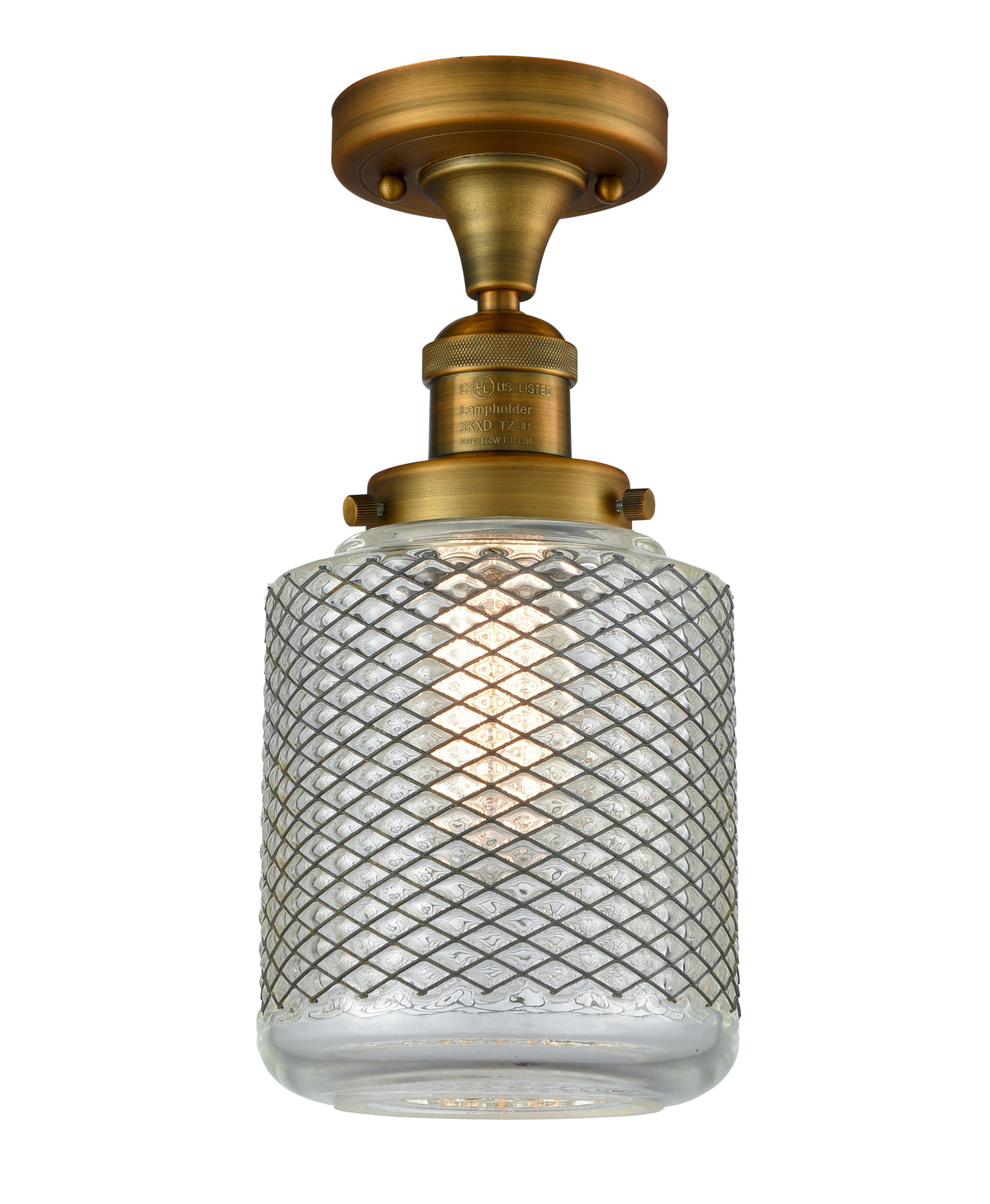 Stanton 6-Inch 1-Light Semi-Flush Mount 14-Inch High