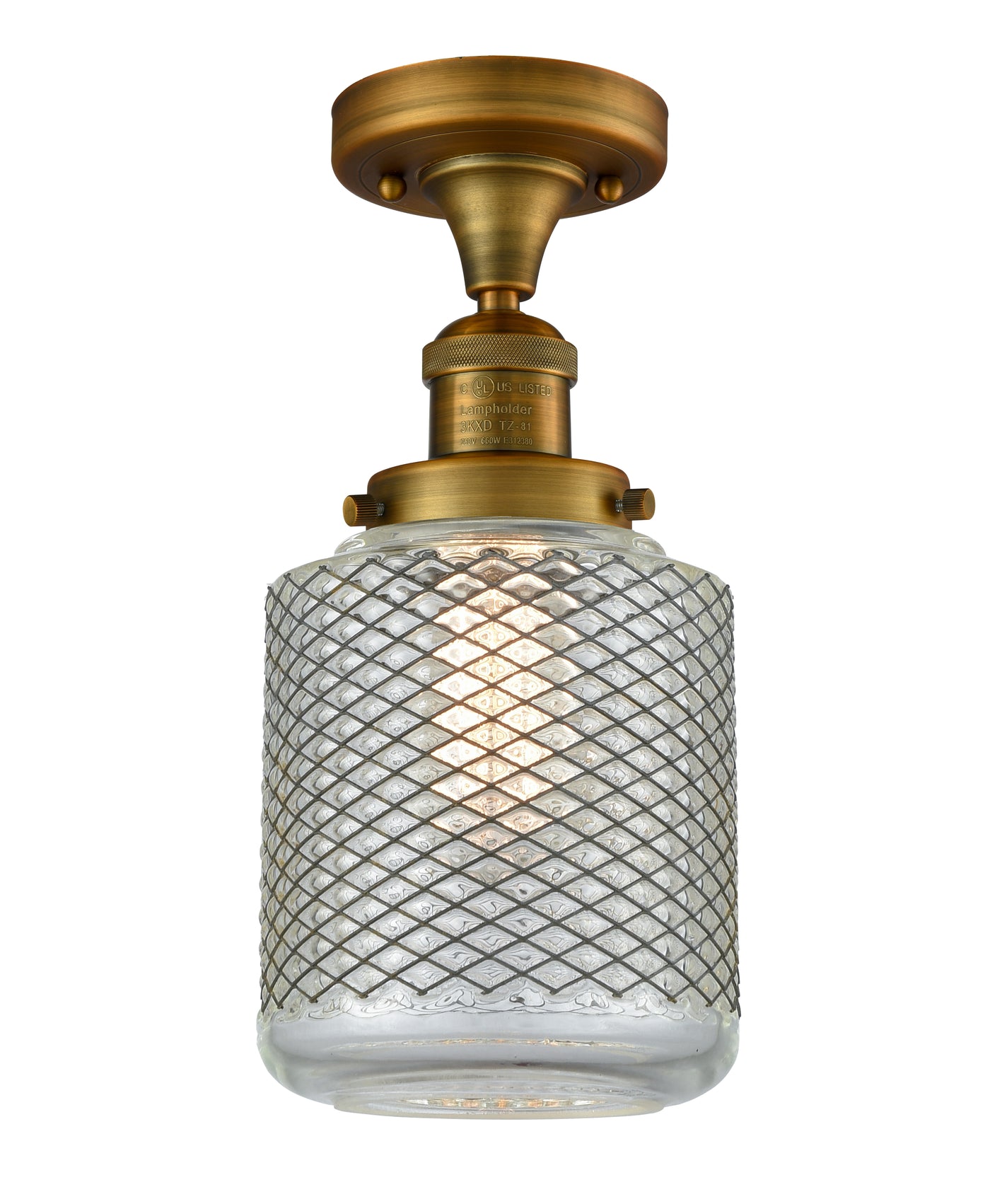 Franklin Semi-Flush Mount Brushed Nickel