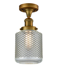 Franklin Semi-Flush Mount Brushed Nickel