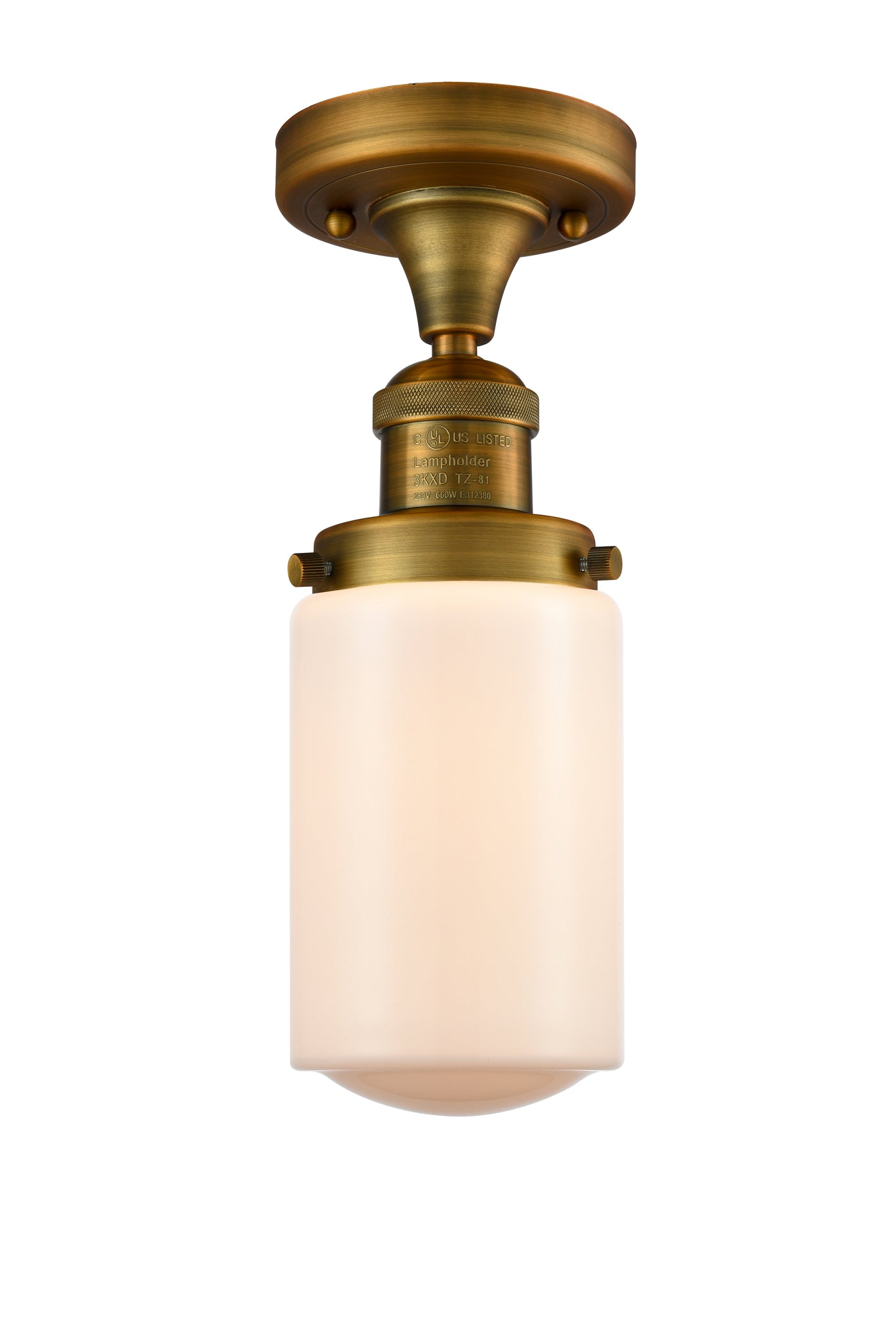 Franklin Semi-Flush Mount Brushed Satin Nickel