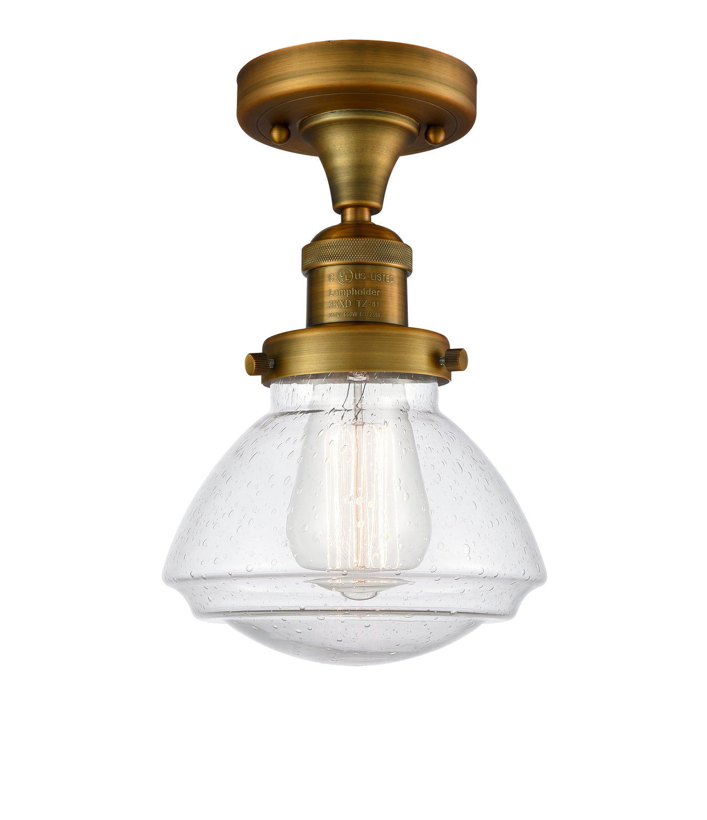 Franklin Semi-Flush Mount Brushed Nickel