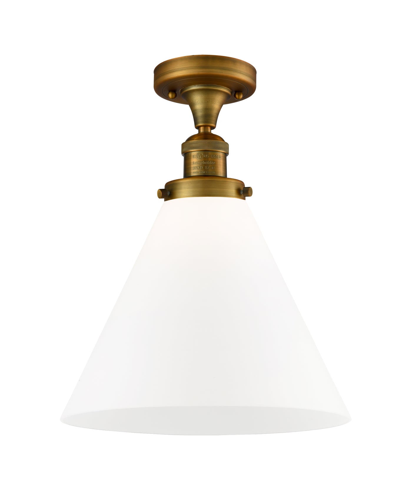 Franklin Semi-Flush Mount 7.75 Brushed Satin